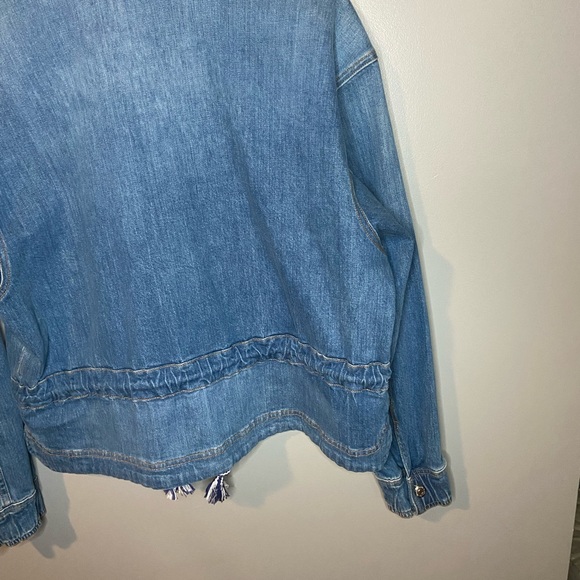 Veronica Beard Roz Drawstring Denim Jacket - Picture 11 of 15